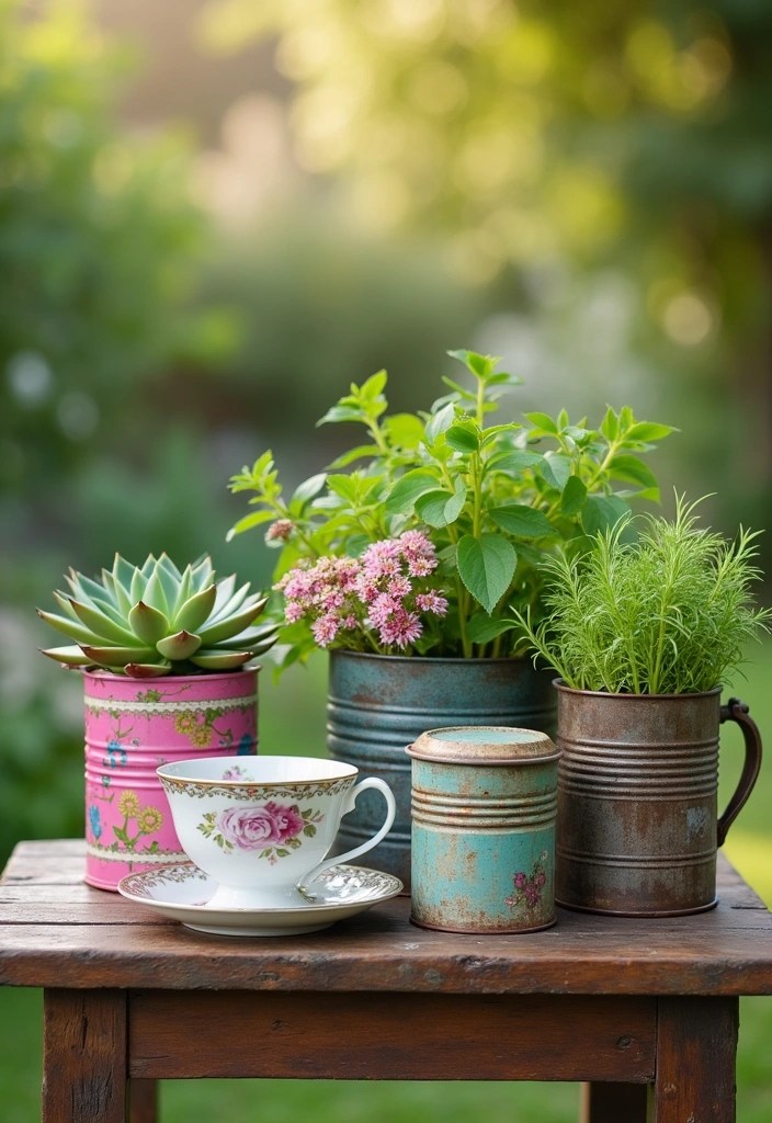 15 Creative Container Gardening Ideas for Small Spaces That Will Blow Your Mind! - 4. Repurposed Containers