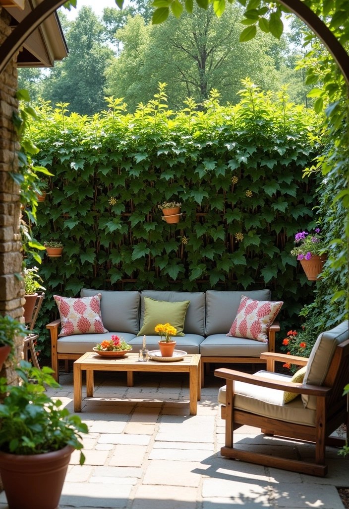 15 Creative Container Gardening Ideas for Small Spaces That Will Blow Your Mind! - 5. Patio Privacy Screens with Plants