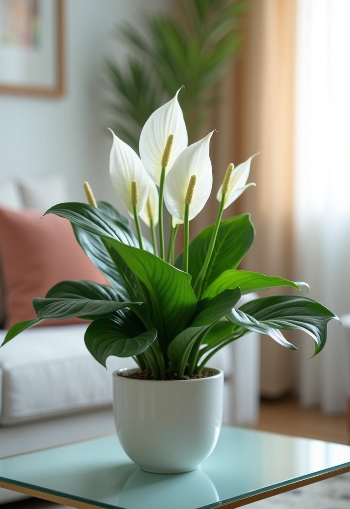 20 Indoor Plants That'll Purify Your Air and Light Up Your Space! (Tip #15 is a Game Changer!) - 2. Peace Lily (Spathiphyllum)